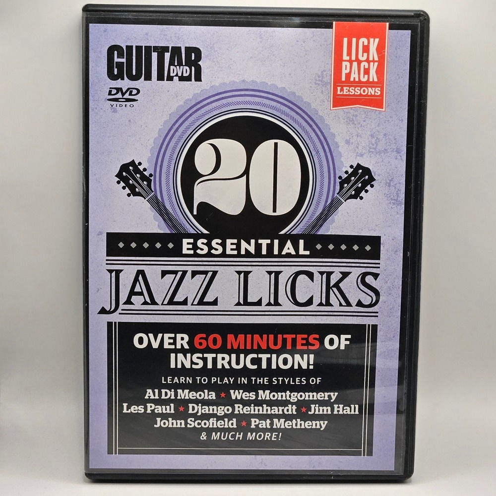 Guitar World 20 Essential Jazz Licks Lick Pack Lessons DVD Gary Joseph Potter Jr